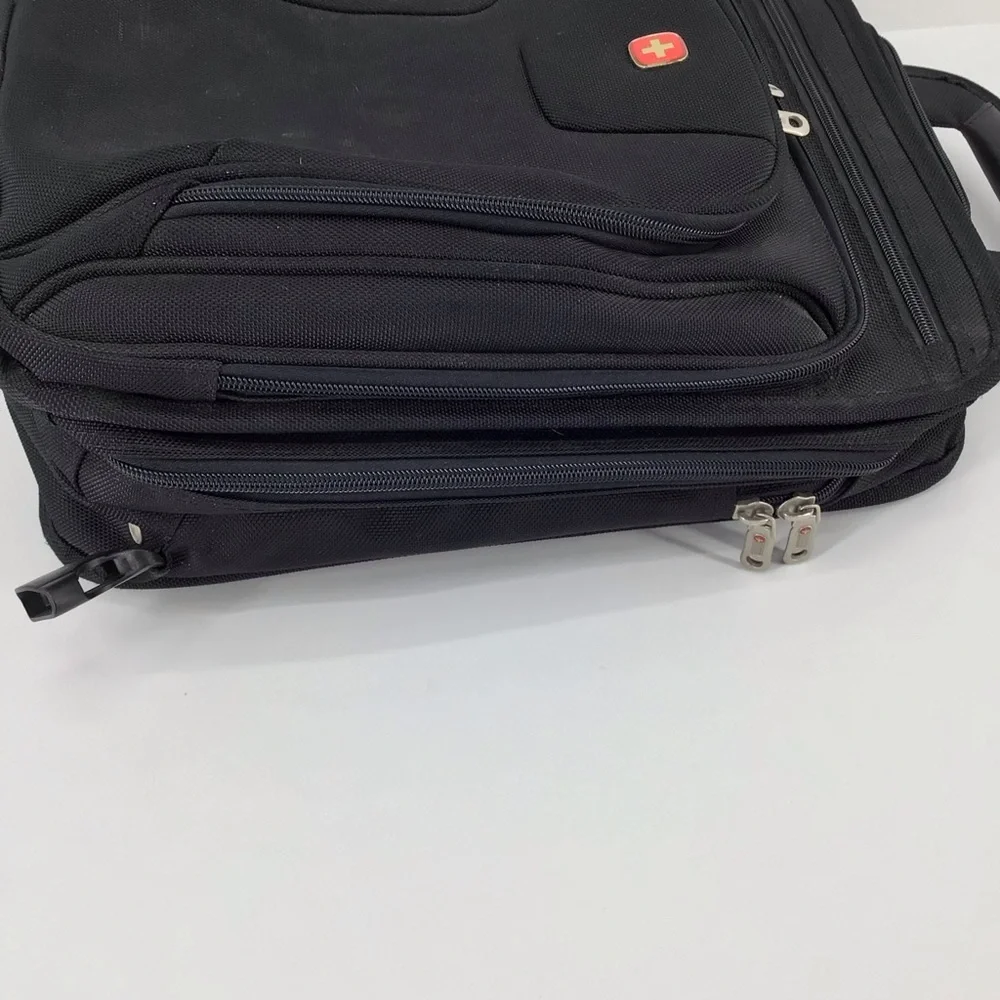 Swissgear Black Square Travel Laptop Bag Convertible Backpack